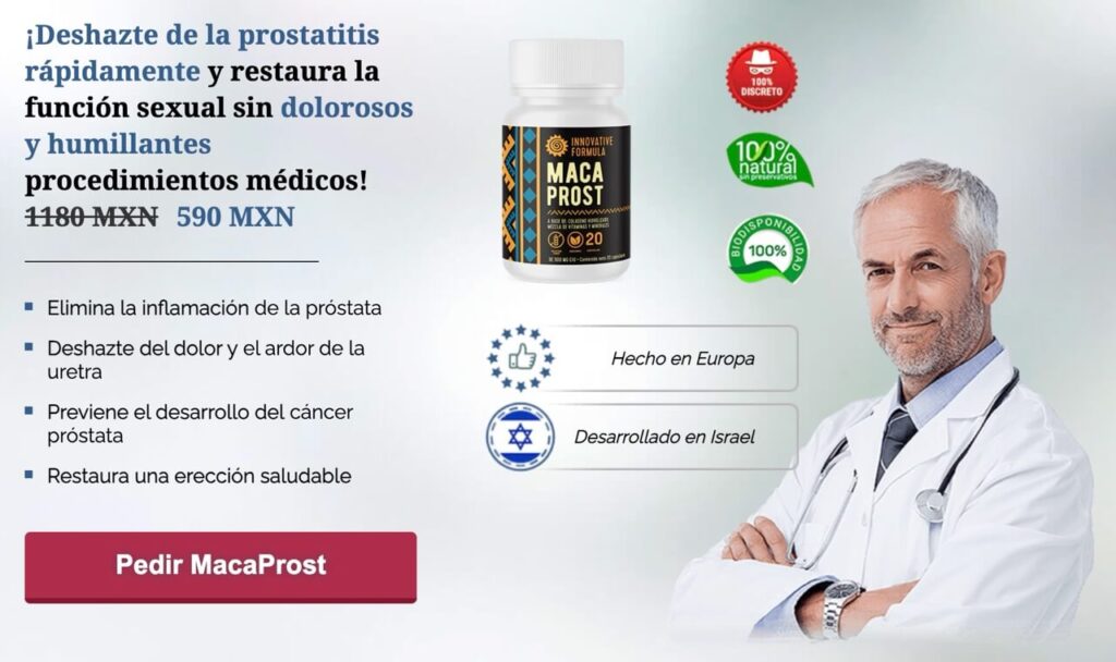 MacaProst en México: Precio farmacia Guadalajara, del ahorro, San Pablo, Similares, Mercado Libre